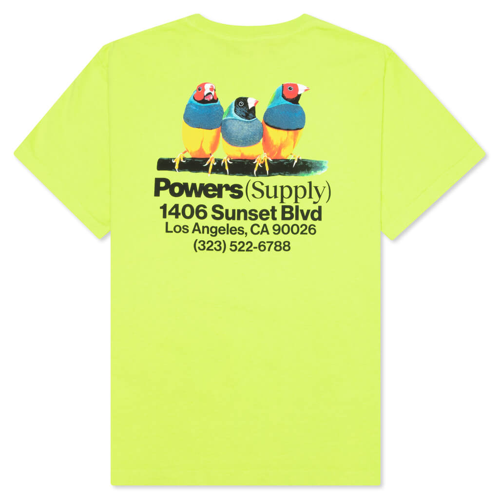 Bird S/S Tee - Dark Lime