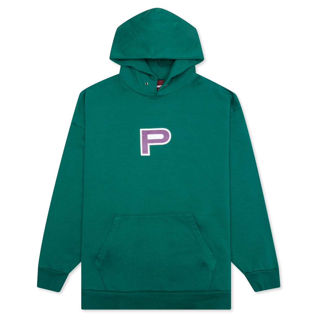 Block "P" 5 Hoodie - Dark Green
