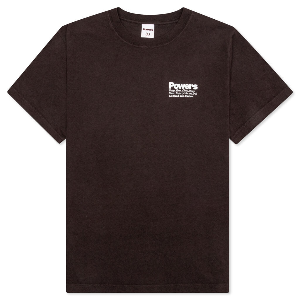 Money Power Respect S/S Tee - Chocolate