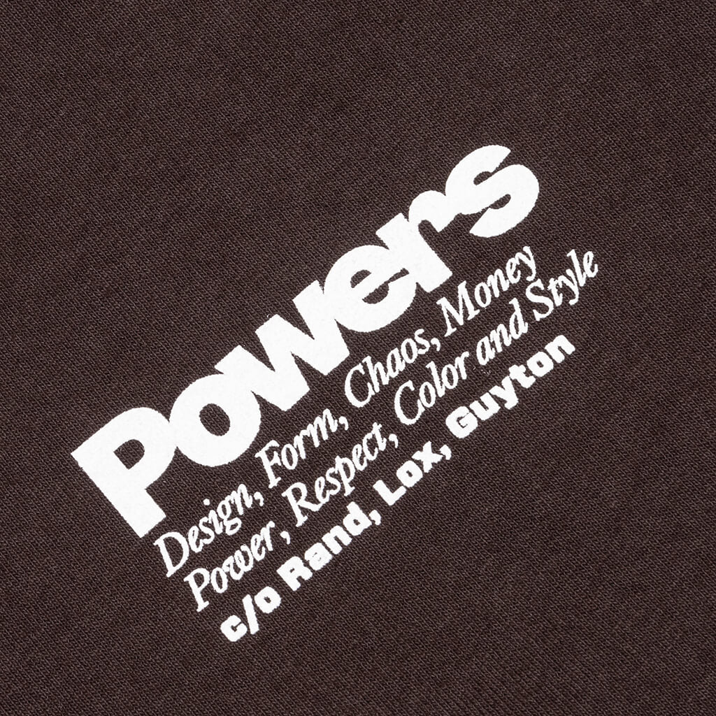 Money Power Respect S/S Tee - Chocolate