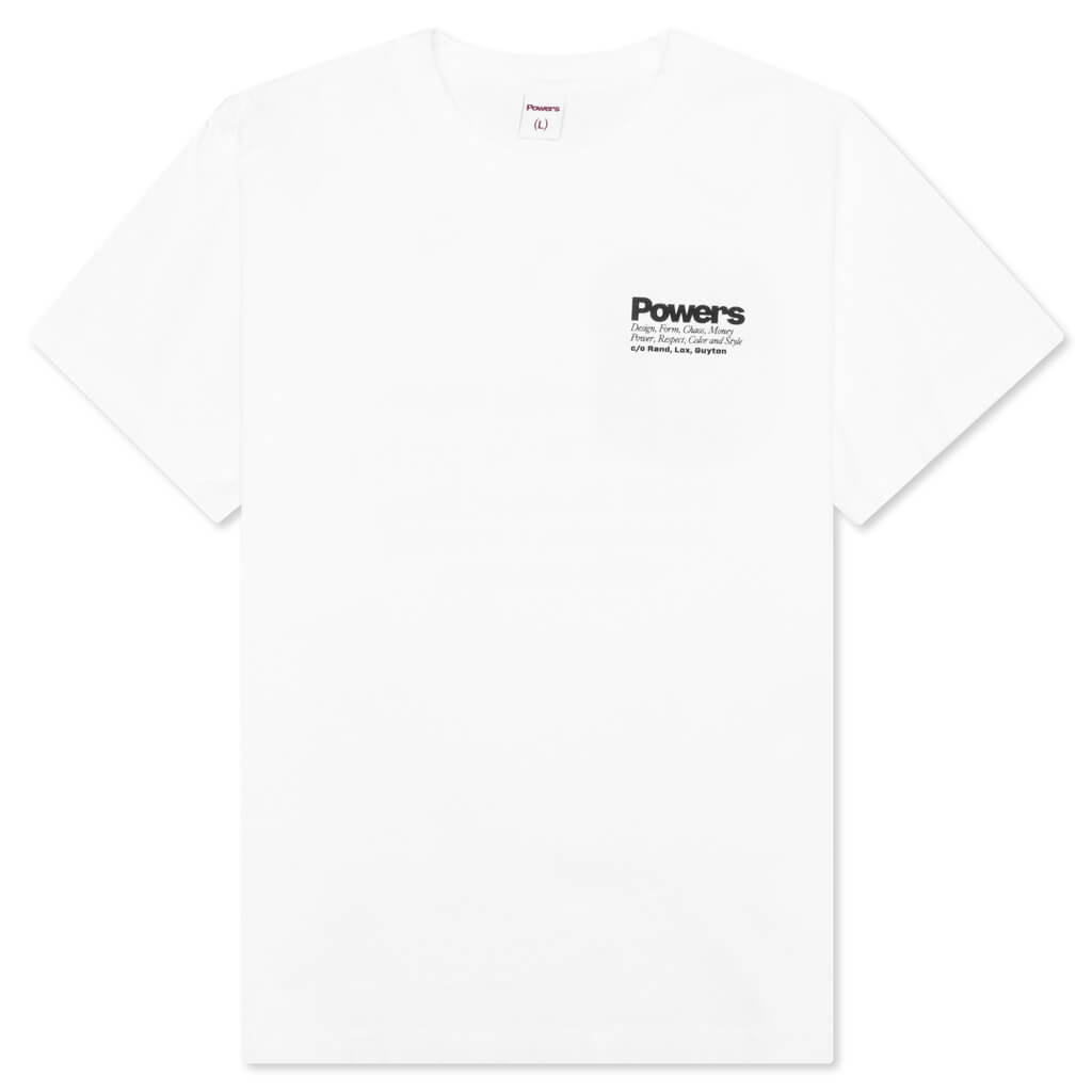 Money Power Respect S/S Tee - White