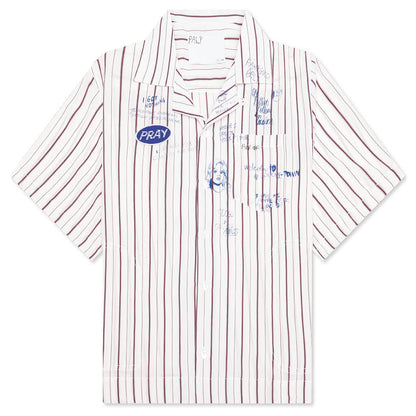 Praying Silk Mechanic Shirt - Cream