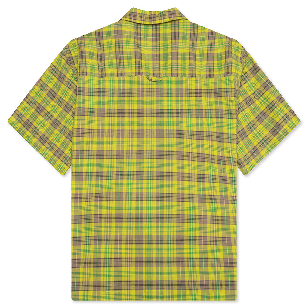 Printed Camp Collar Shirt - Green