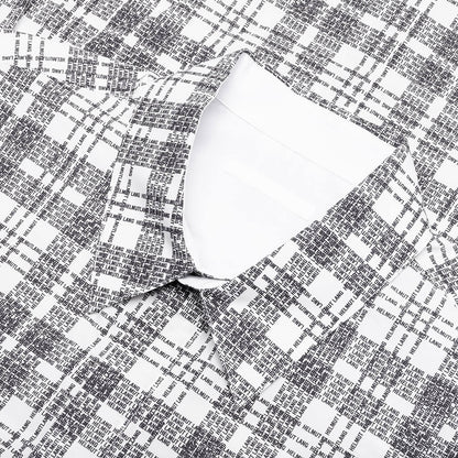 Plaid Logo Shirt - White