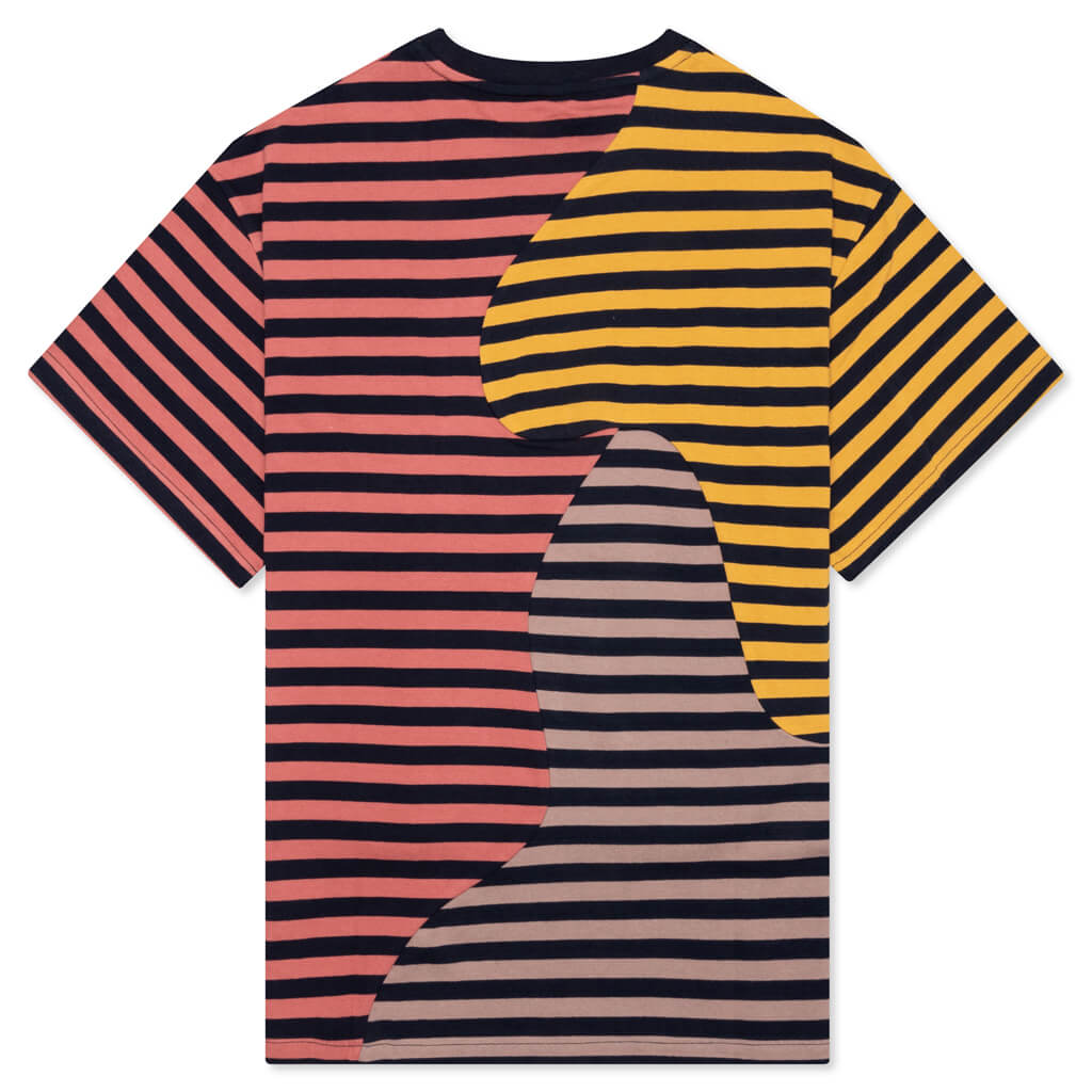 Organic Paneled Stripe Shirt - Yellow/Brown