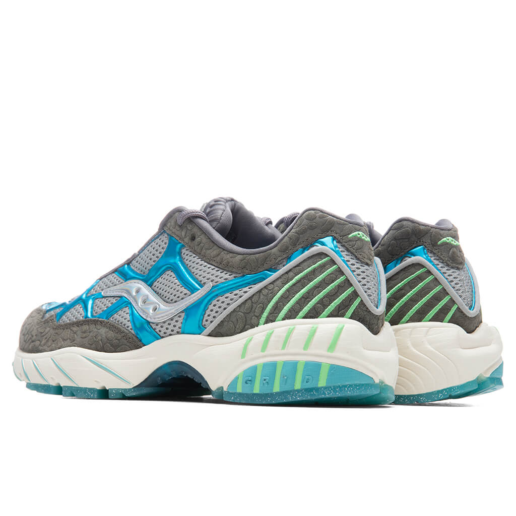 Saucony x FRESH RAGS Grid Web 'Manatee' - Grey/Blue