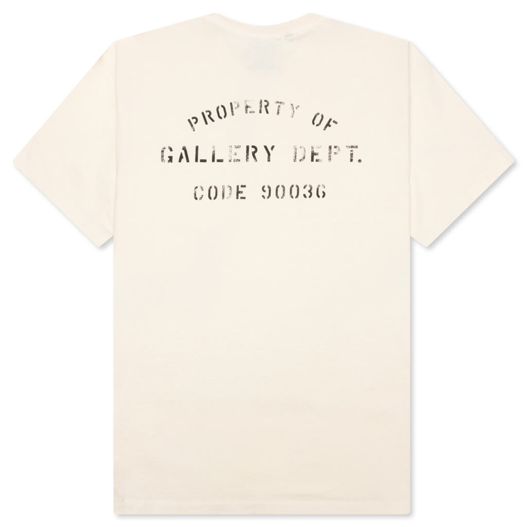 Property Of Stencil Tee - Antique White