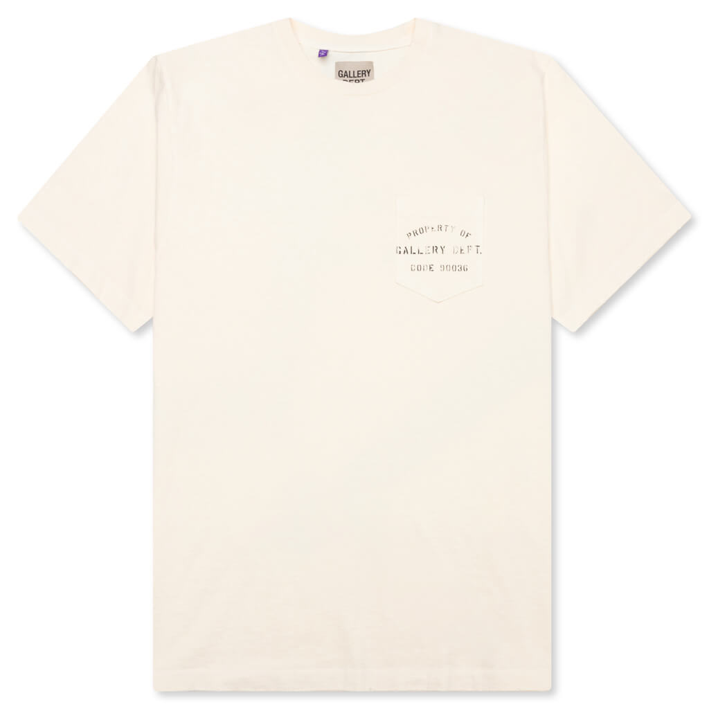 Property Of Stencil Tee - Antique White