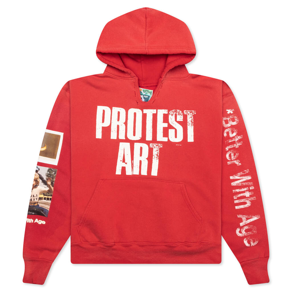 Protest Art Hoodie - Red