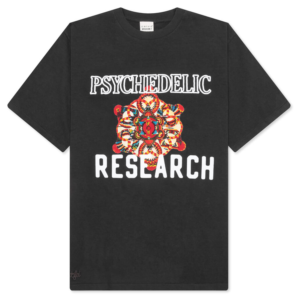Psychedelic Research T-shirt - Vintage Black