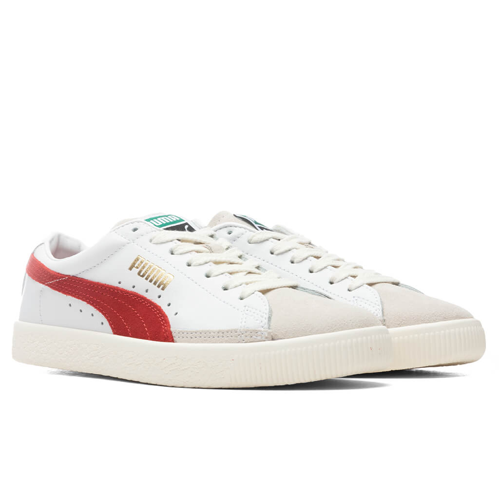 Basket VTG - White/High Risk Red