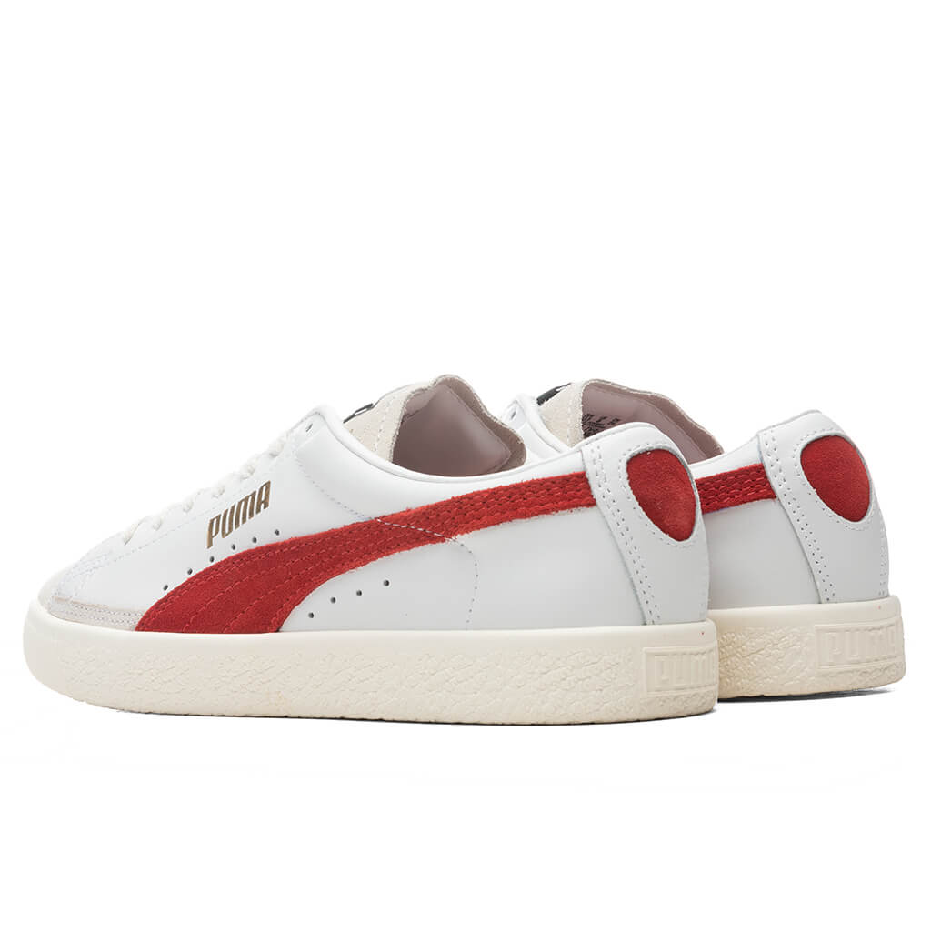 Basket VTG - White/High Risk Red