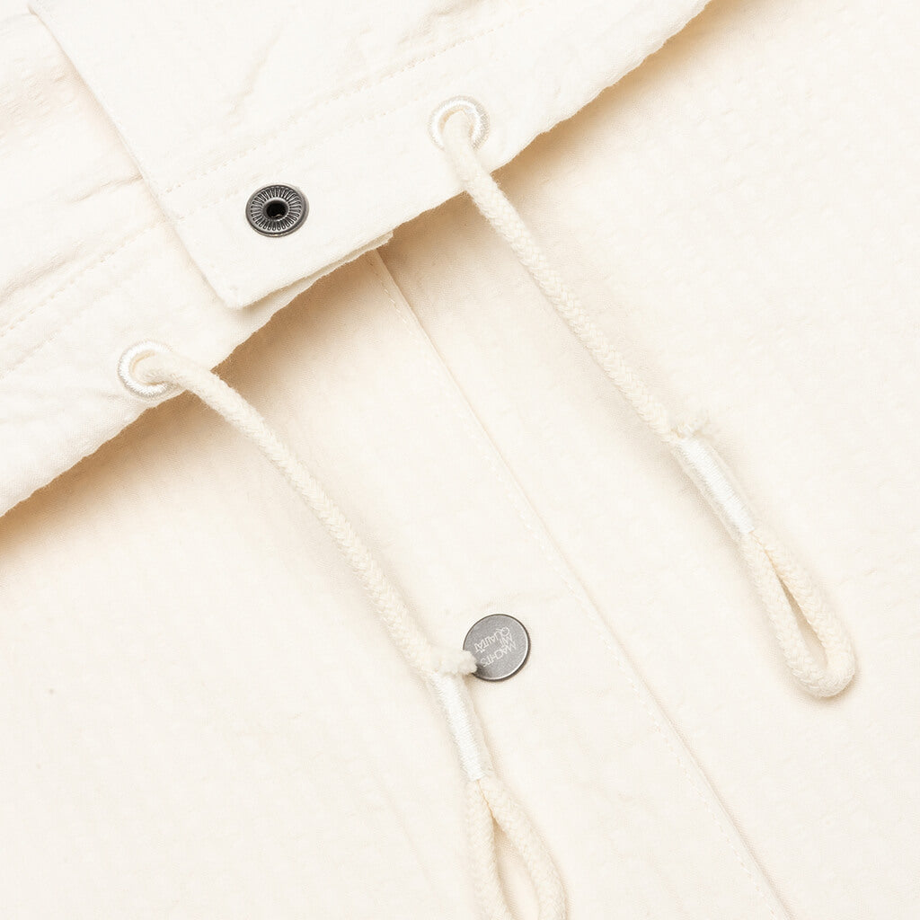 MMQ Seersucker Jacket - White