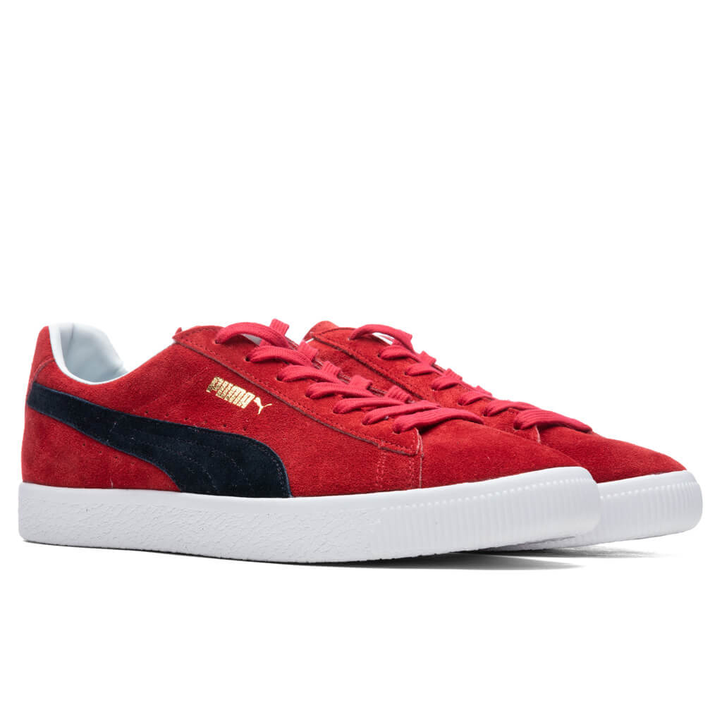 Suede VTG MIJ Retro - High Risk Red/New Navy