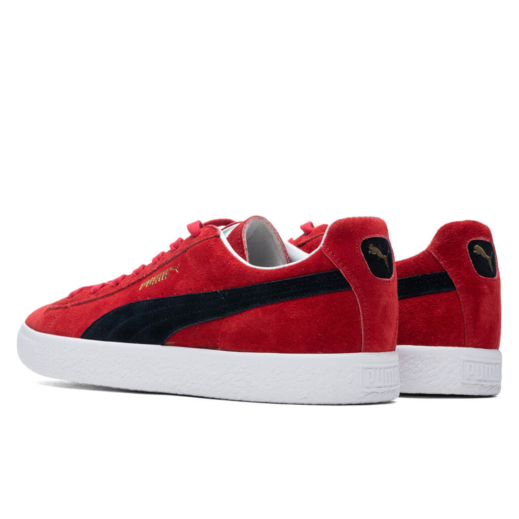 Suede VTG MIJ Retro - High Risk Red/New Navy