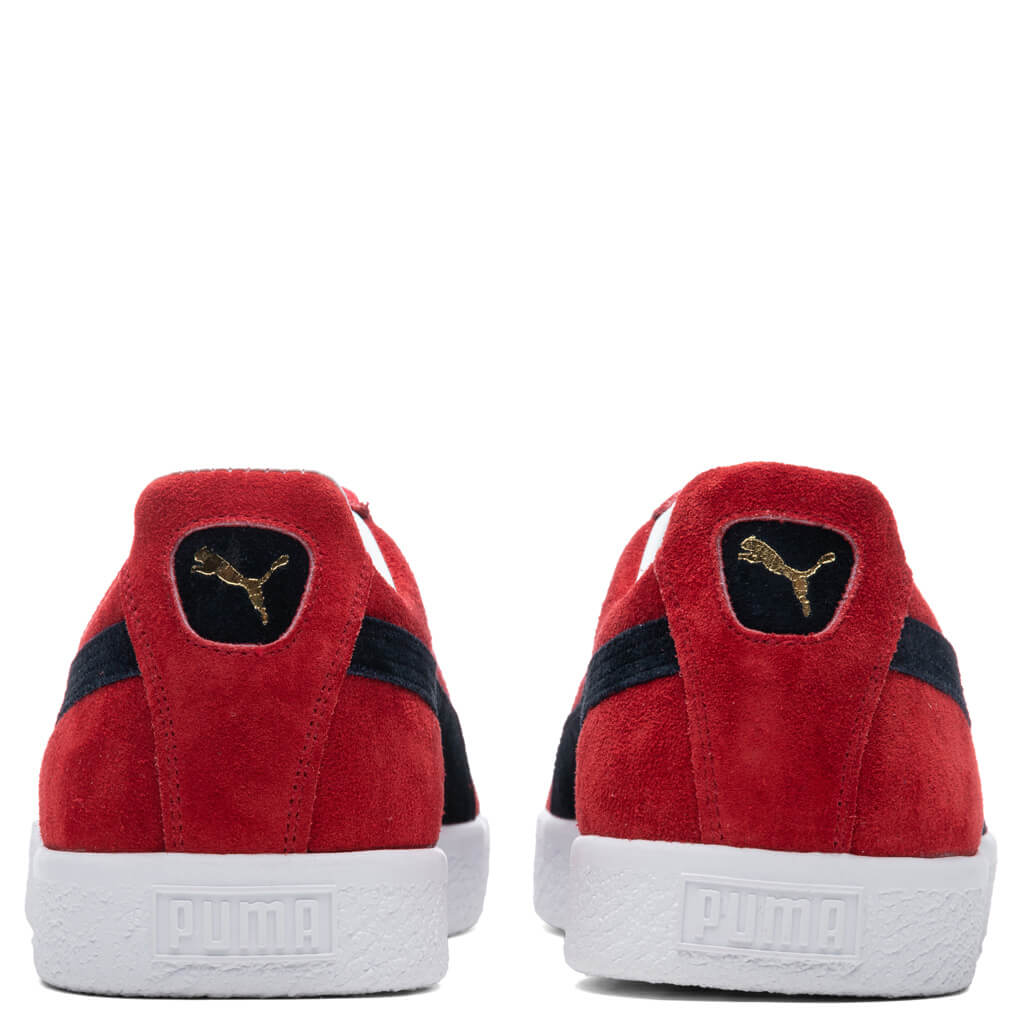 Suede VTG MIJ Retro - High Risk Red/New Navy