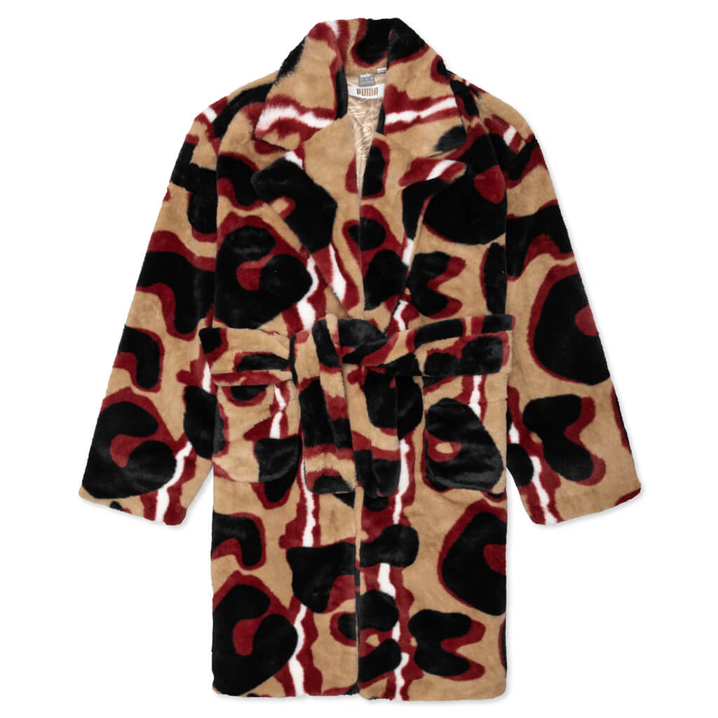Women's Madison Fur Coat - Pebble
