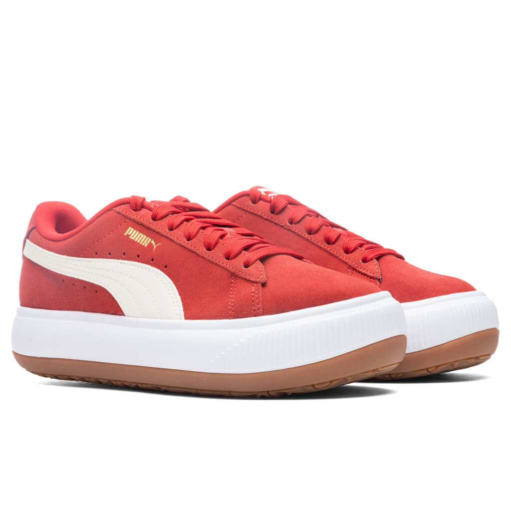 Women's Suede Mayu - High Risk Red/White