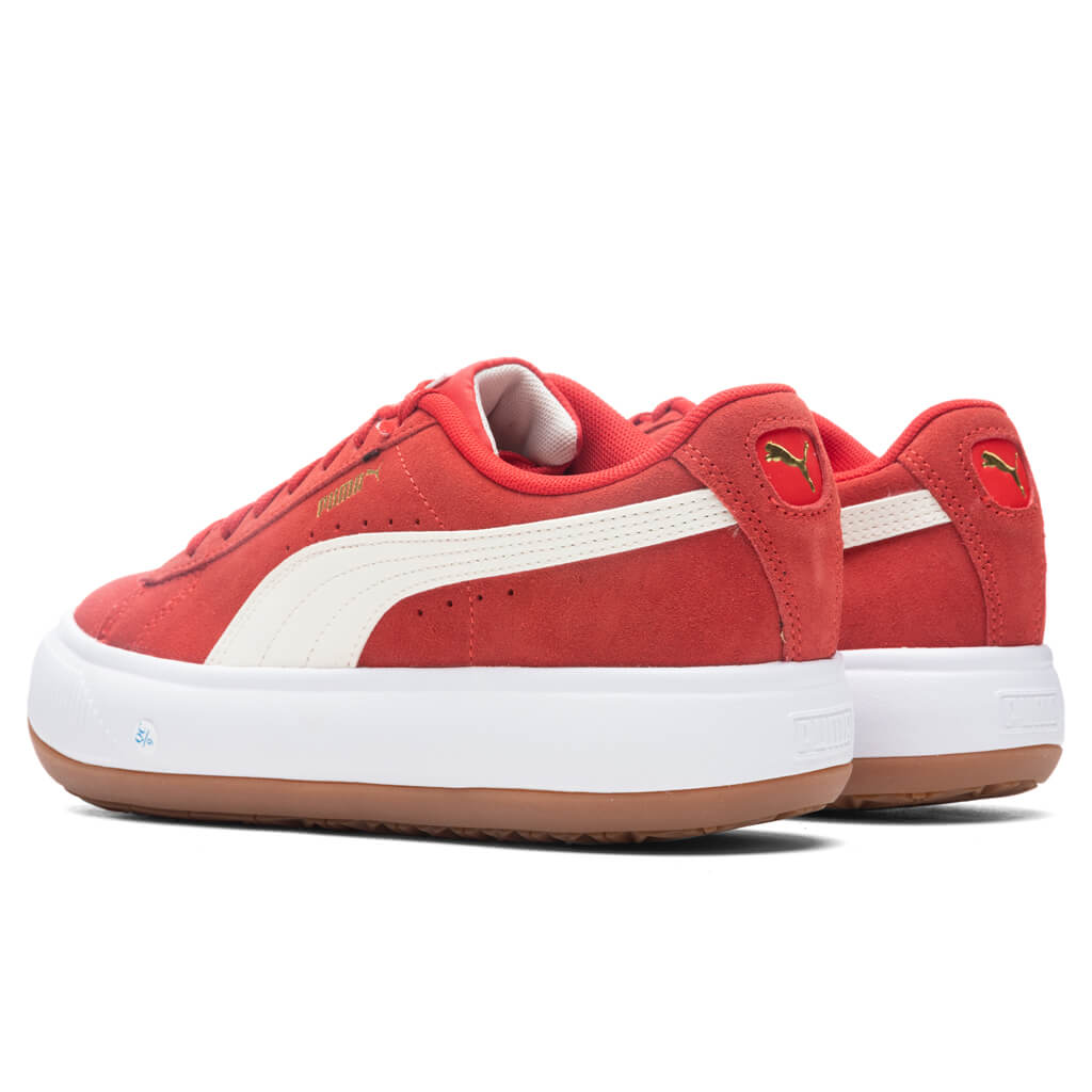 Women's Suede Mayu - High Risk Red/White