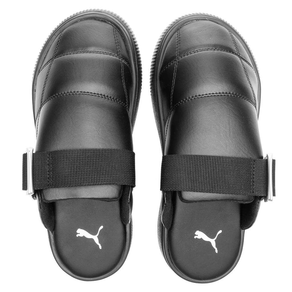 Women's Suede Mayu Mule L - Black/Silver