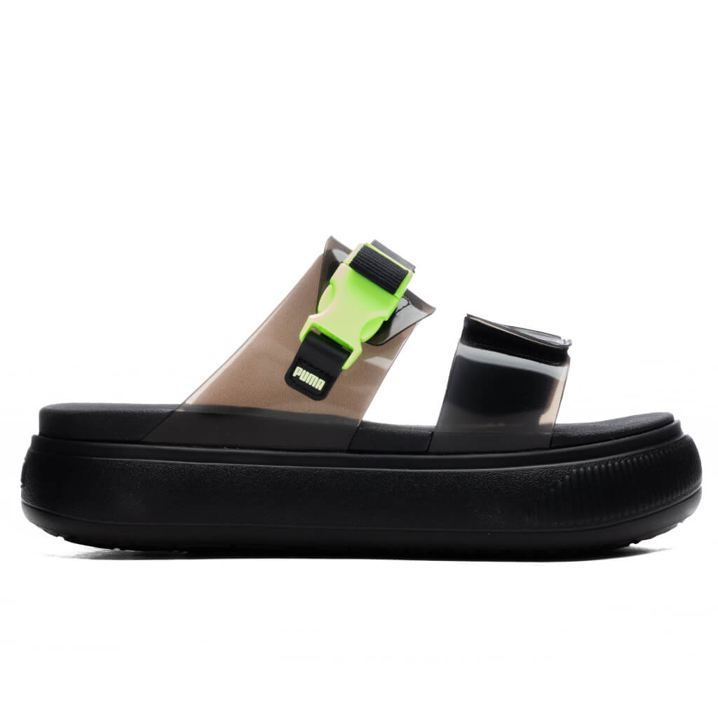 Women's Suede Mayu Sandal - Black/Fizzy Light