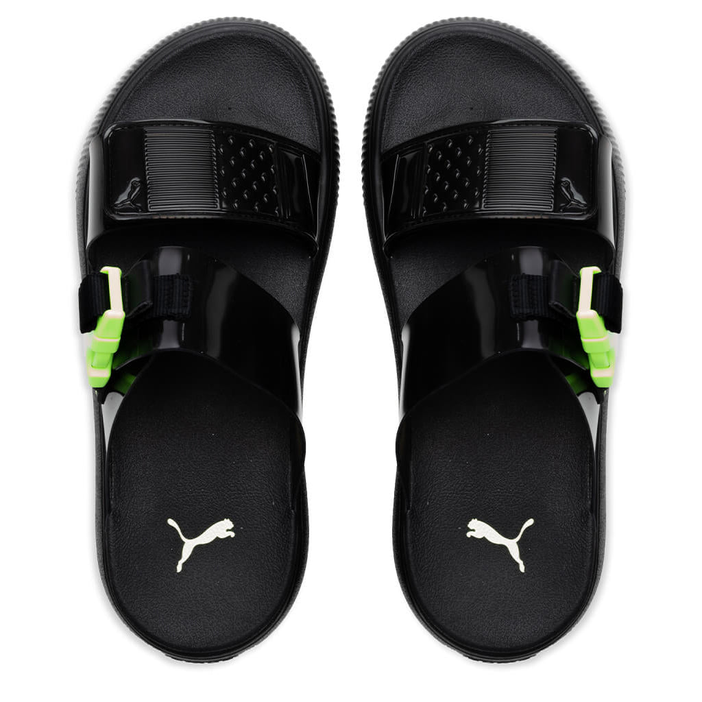 Women's Suede Mayu Sandal - Black/Fizzy Light