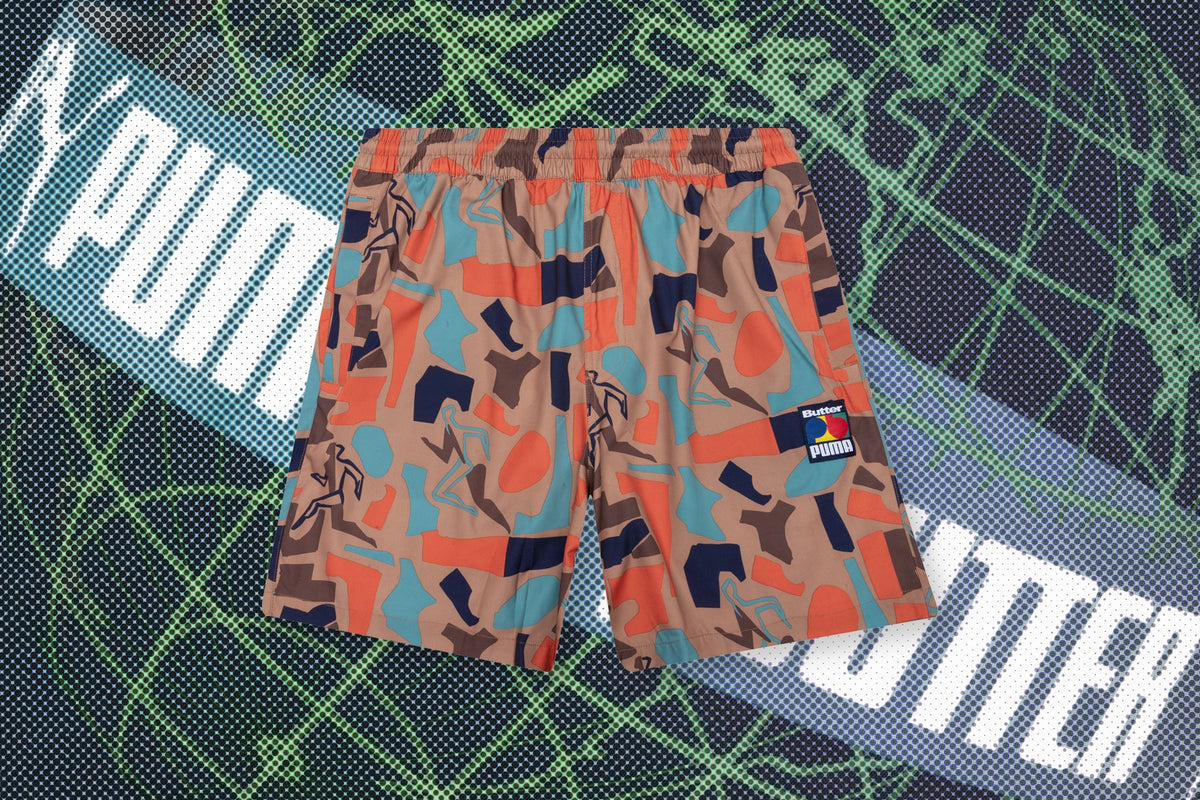 Puma x Butter Goods AOP Shorts - Brown