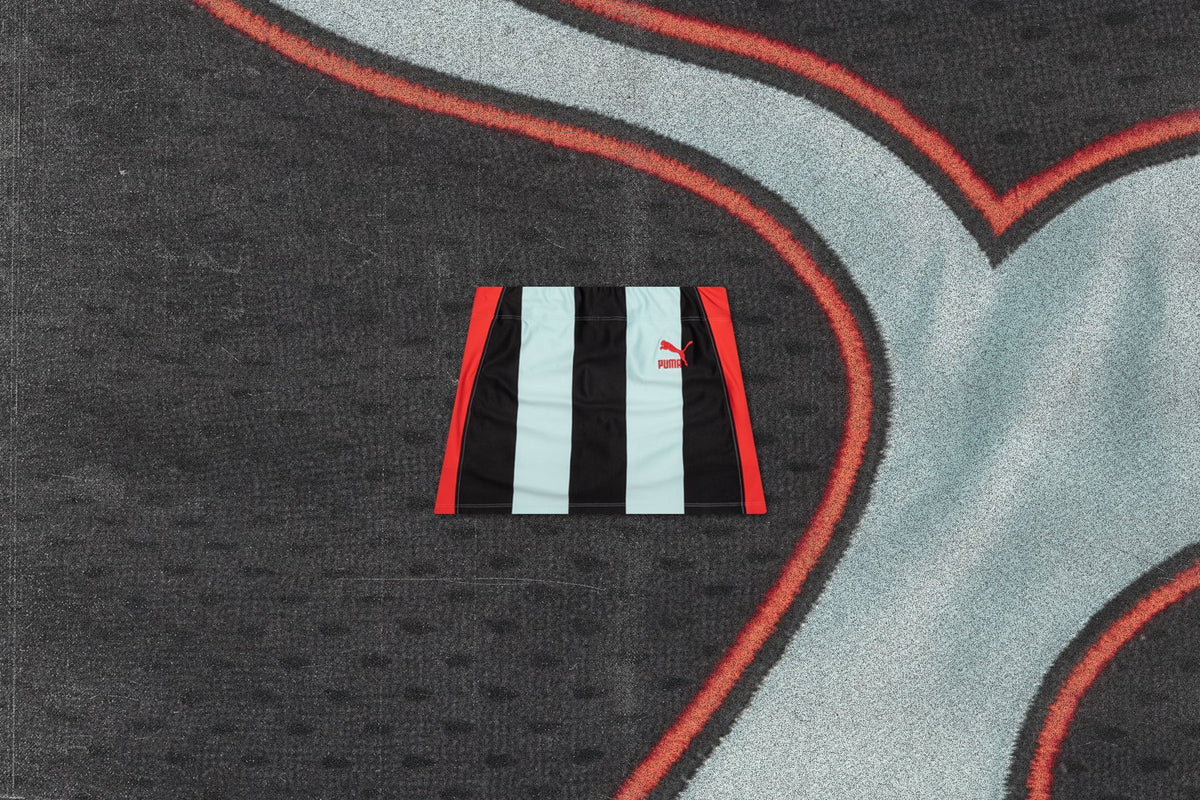 Puma x Dua Lipa Women's Striped Mini Skirt - Blue