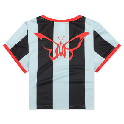 Puma x Dua Lipa Women's Striped Slim Tee - Blue