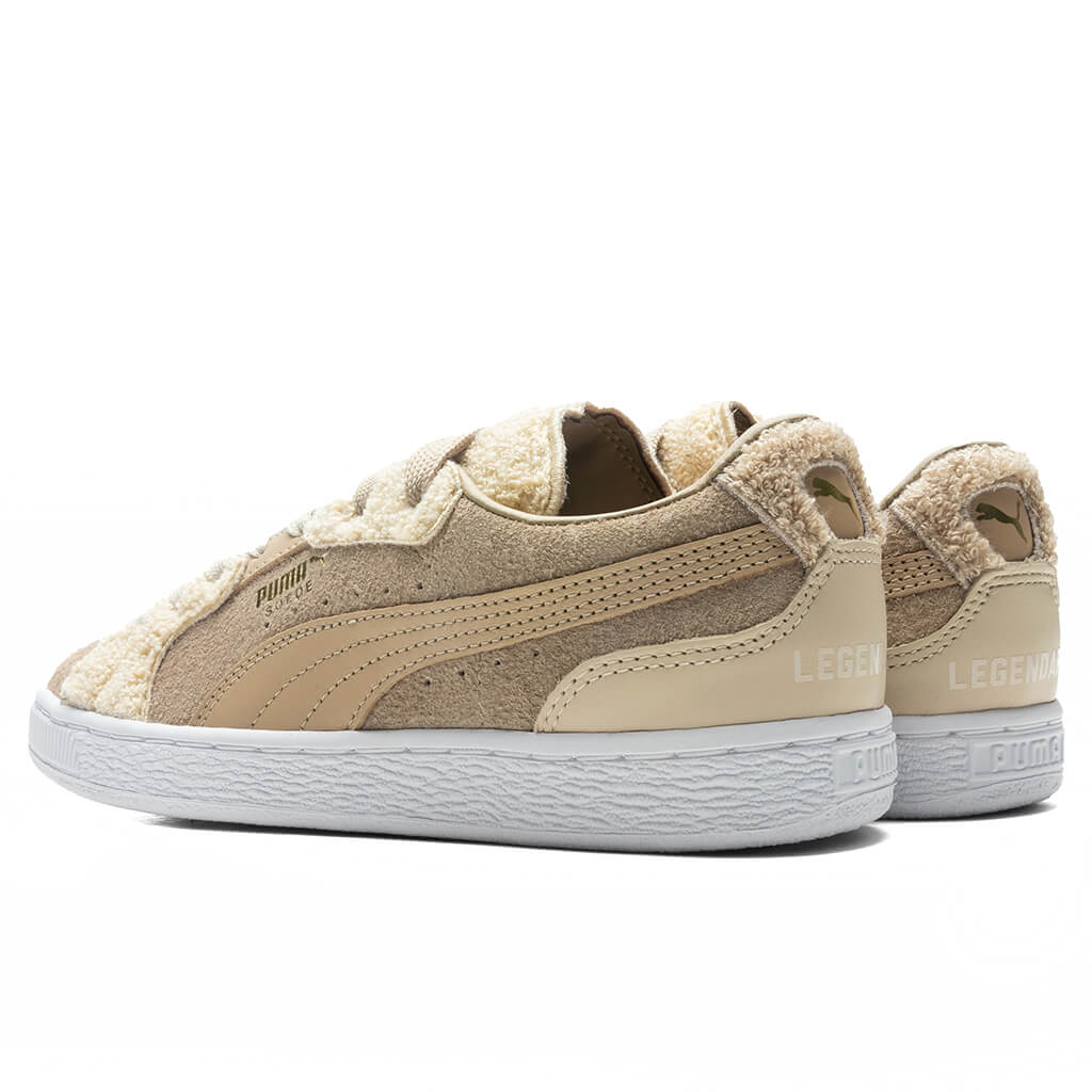Women's Puma x June Ambrose High Court Cunning Suede Sneakers - Khaki