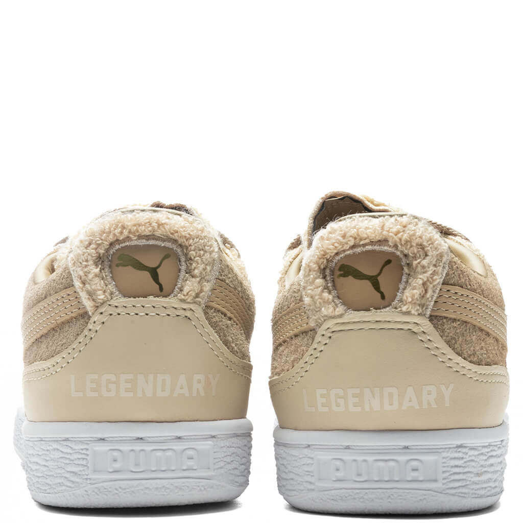 Women's Puma x June Ambrose High Court Cunning Suede Sneakers - Khaki