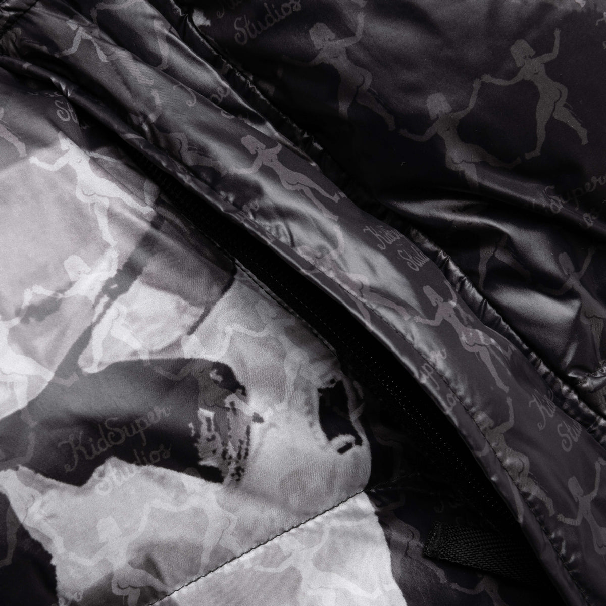Puma x KidSuper MMQ AOP Puffer Jacket - Black