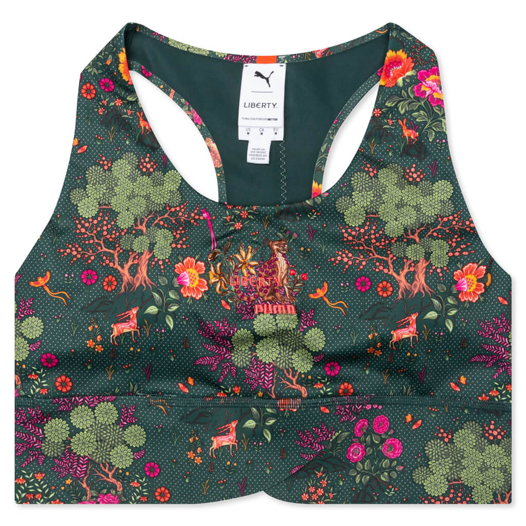 Puma x Liberty Women's Forever Luxe Bra - Green