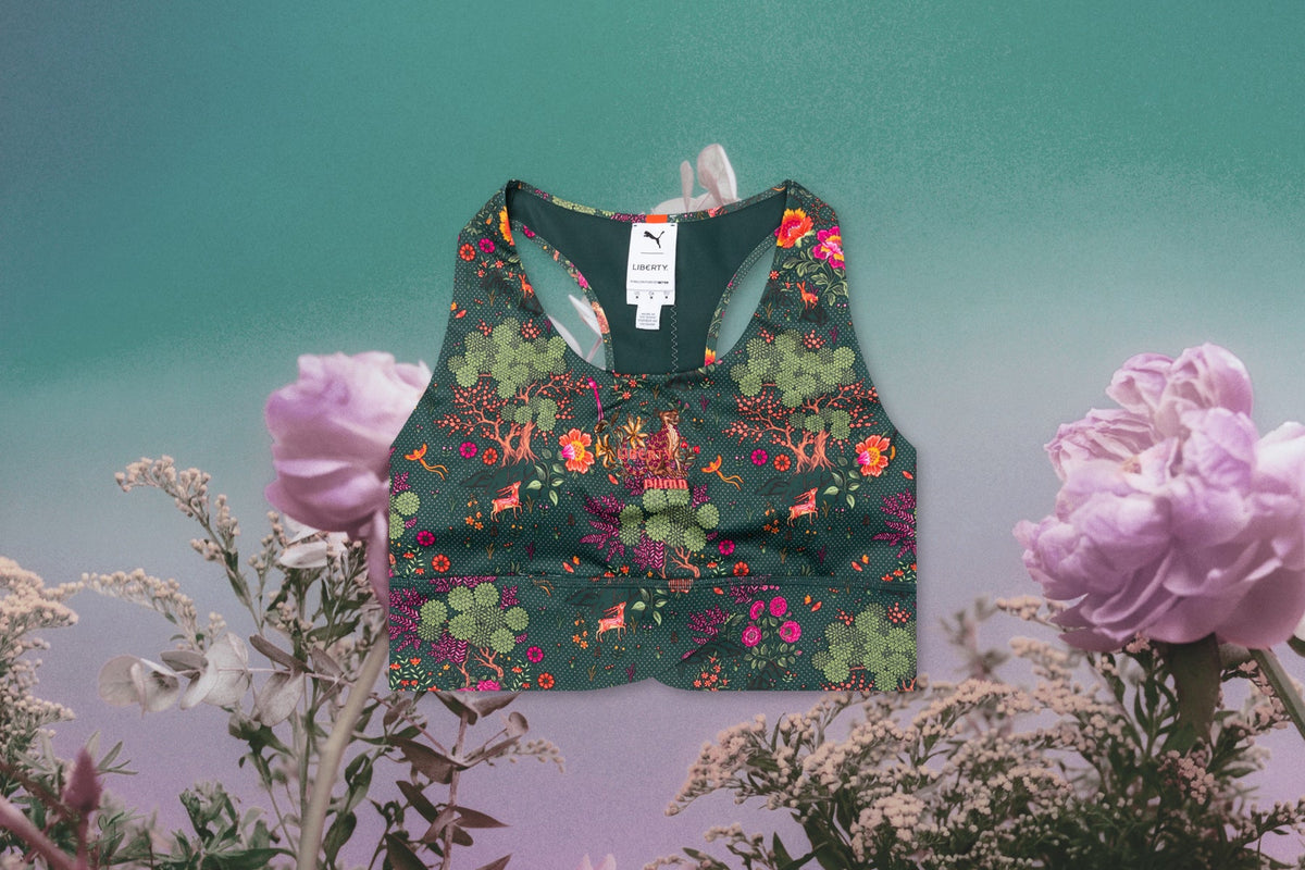 Puma x Liberty Women's Forever Luxe Bra - Green