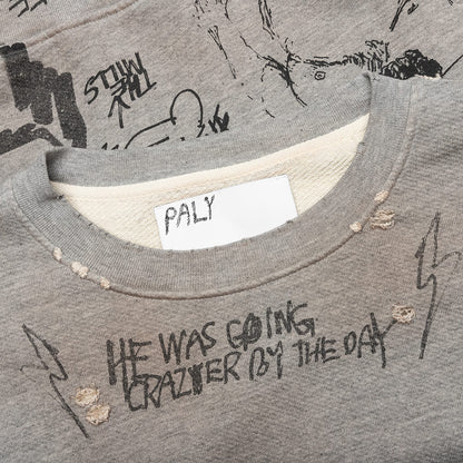 Pumping Iron Crewneck Sweatshirt - Heather Grey