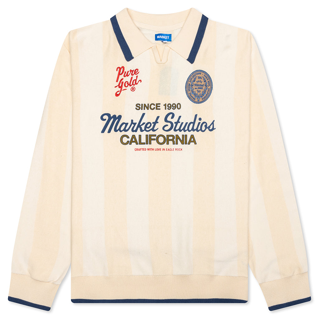 Pure Gold Collared Sweater - Butter Cream