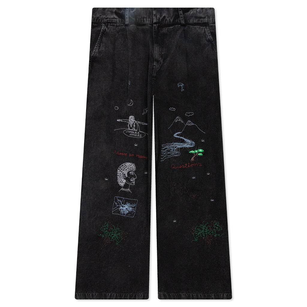 Questions Pleated Pant - Black
