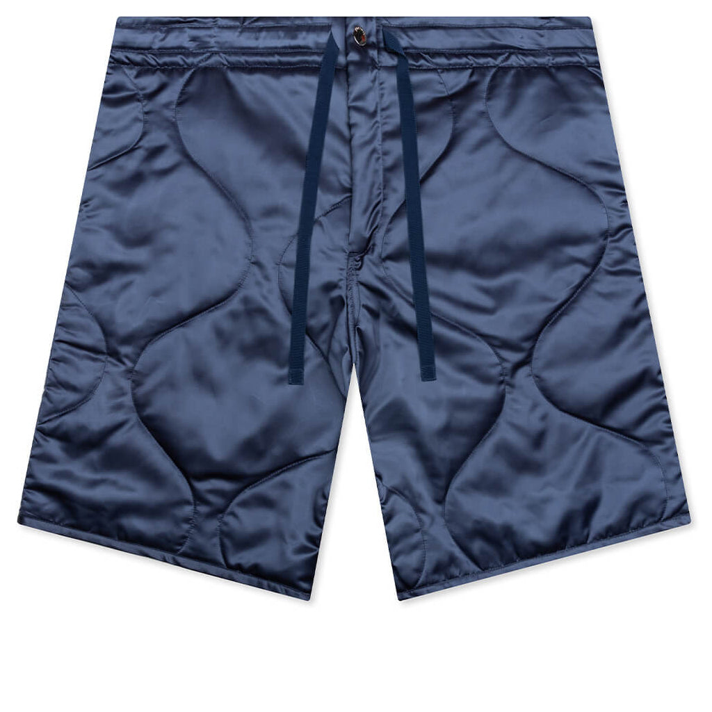 Quilted Shorts - Light Indigo