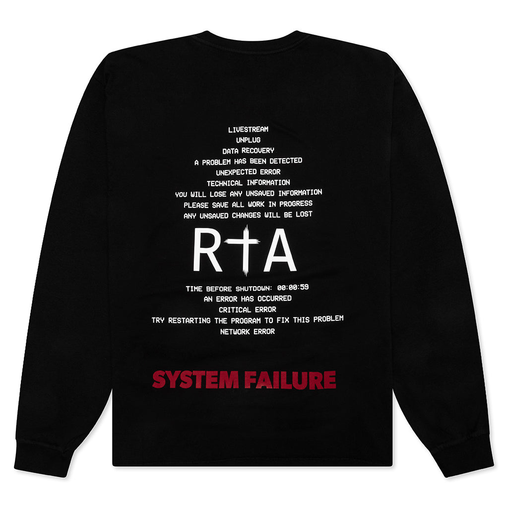 Lawrence L/S Tee - Black System Failure