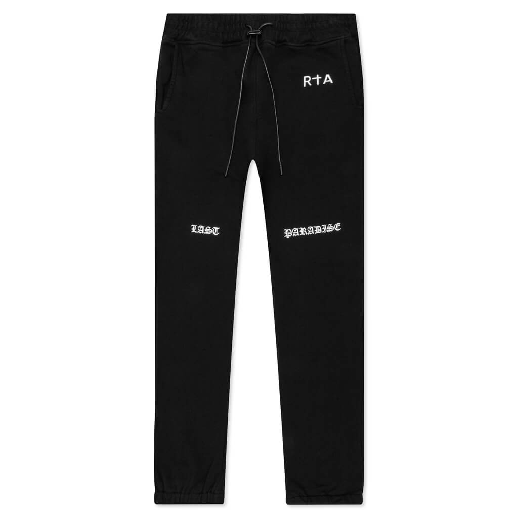 Owen Classic Sweatpants - Black/Last Paradise