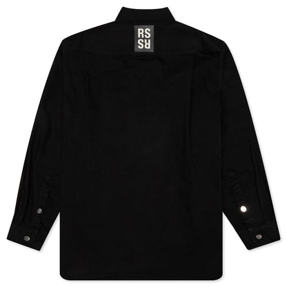 Big Fit Denim Shirt - Black