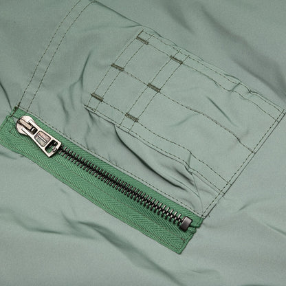 Classic Bomber w/ Leather Patch - Green