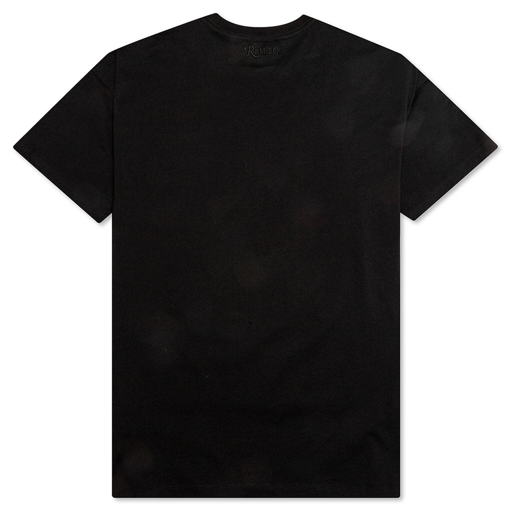 Raf Simons x Smiley Large Smiley Print Big Fit T-Shirt - Black
