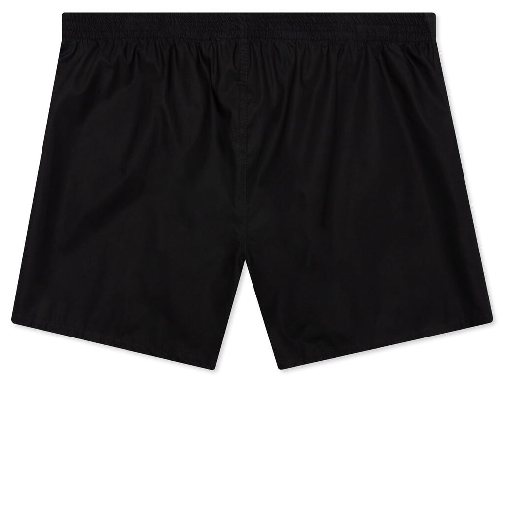 Patched Boxer Shorts - Black