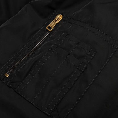 Raf Simons x Smiley Print and Badge Bomber Jacket - Black