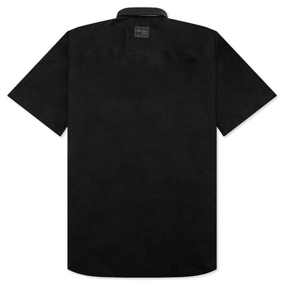 Polka Dot Print S/S Shirt - Black