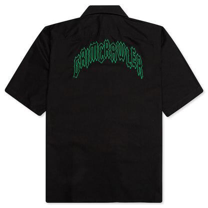 S/S Shirt with Grimcrawler Embroidery - Black