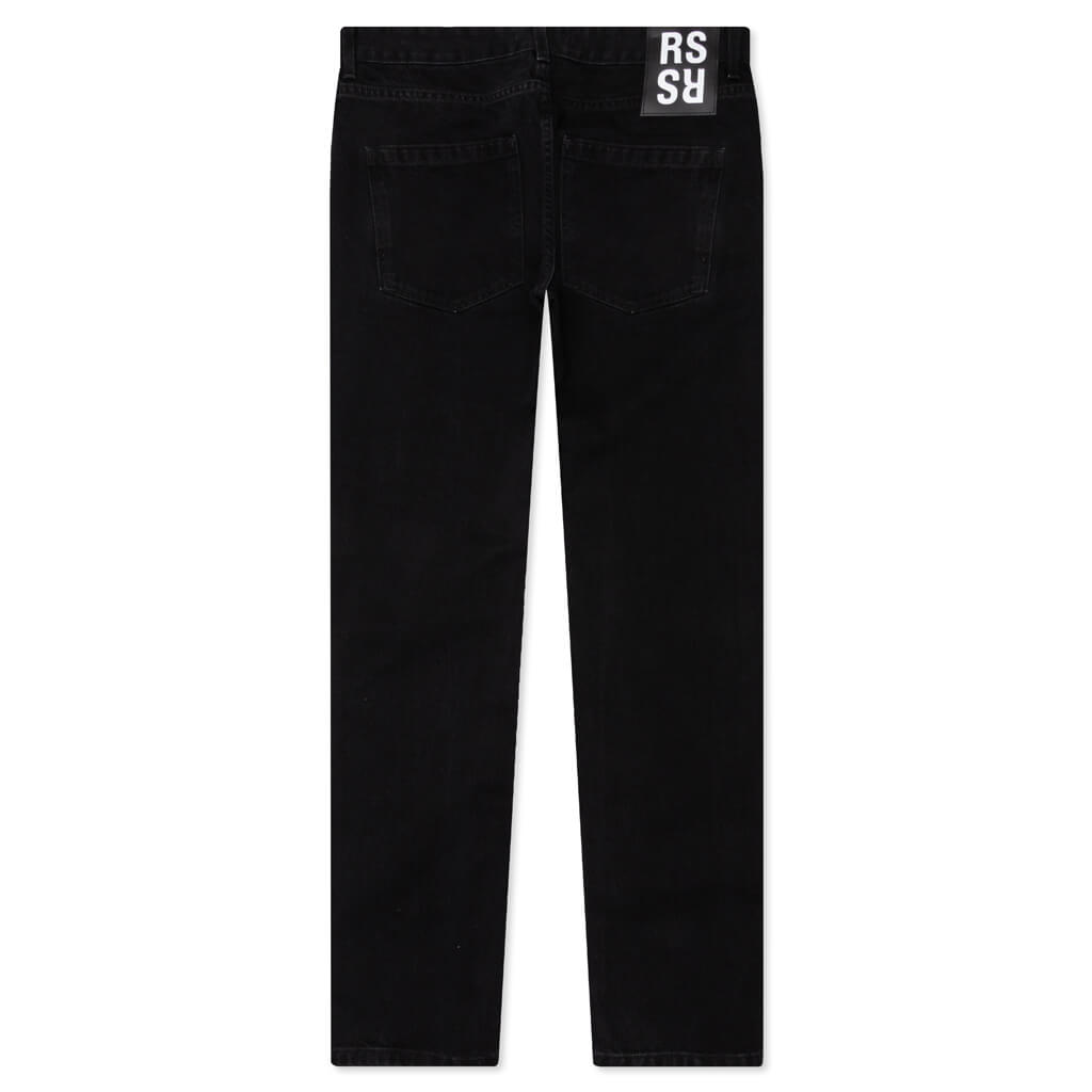 Slim Fit Denim Pant w/Picture Patch - Black