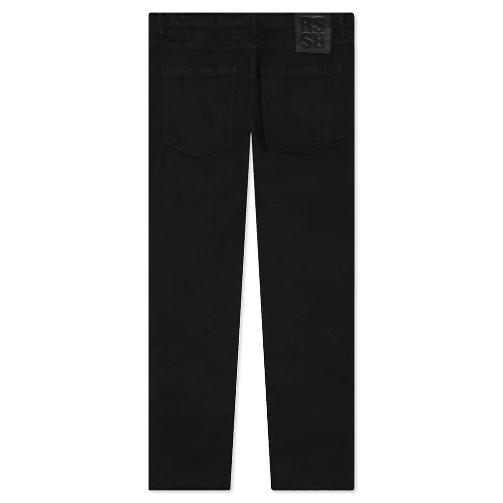 Slim Fit Denim Pants - Black