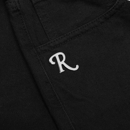 Slim Fit Denim Pants - Black